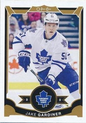 #332 Jake Gardiner - Toronto Maple Leafs - 2015-16 O-Pee-Chee Hockey