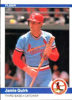 #332 Jamie Quirk - St. Louis Cardinals - 1984 Fleer Baseball