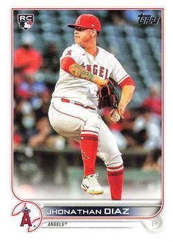 #332 Jhonathan Diaz - Los Angeles Angels - 2022 Topps Baseball