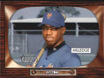 #332 Lastings Milledge - New York Mets - 2004 Bowman Heritage Baseball