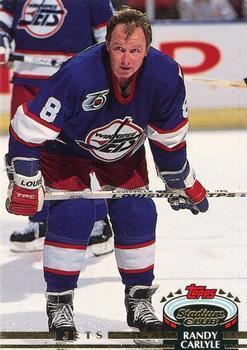 #332 Randy Carlyle - Winnipeg Jets - 1992-93 Stadium Club Hockey
