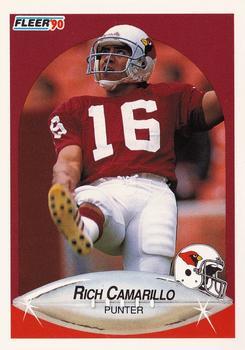 #332 Rich Camarillo - Phoenix Cardinals - 1990 Fleer Football