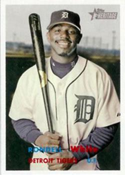 #332 Rondell White - Detroit Tigers - 2006 Topps Heritage Baseball