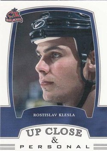 #332 Rostislav Klesla - Columbus Blue Jackets - 2002-03 Be a Player First Edition Hockey