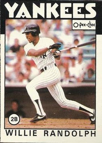 #332 Willie Randolph - New York Yankees - 1986 O-Pee-Chee Baseball