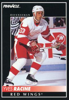 #332 Yves Racine - Detroit Red Wings - 1992-93 Pinnacle Canadian Hockey