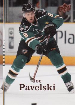 #332 Joe Pavelski - San Jose Sharks - 2007-08 Upper Deck Hockey