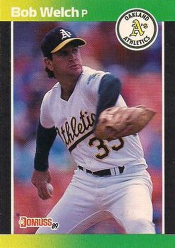 #332 Bob Welch - Oakland Athletics - 1989 Donruss Baseball