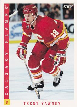 #332 Trent Yawney - Calgary Flames - 1993-94 Score Canadian Hockey