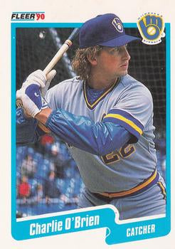 #332 Charlie O'Brien - Milwaukee Brewers - 1990 Fleer USA Baseball