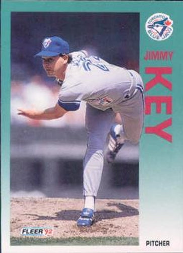 #332 Jimmy Key - Toronto Blue Jays - 1992 Fleer Baseball