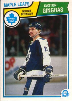 #332 Gaston Gingras - Toronto Maple Leafs - 1983-84 O-Pee-Chee Hockey