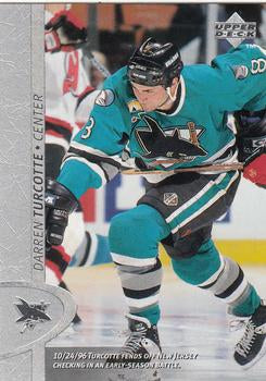 #333 Darren Turcotte - San Jose Sharks - 1996-97 Upper Deck Hockey