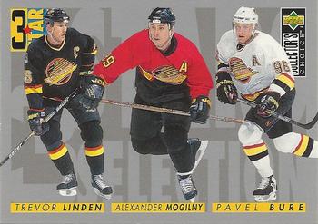 #333 Alexander Mogilny / Pavel Bure / Trevor Linden - Vancouver Canucks - 1996-97 Collector's Choice Hockey
