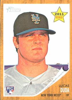 #333 Lucas Duda - New York Mets - 2011 Topps Heritage Baseball