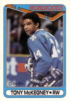 #333 Tony McKegney - Quebec Nordiques - 1990-91 O-Pee-Chee Hockey