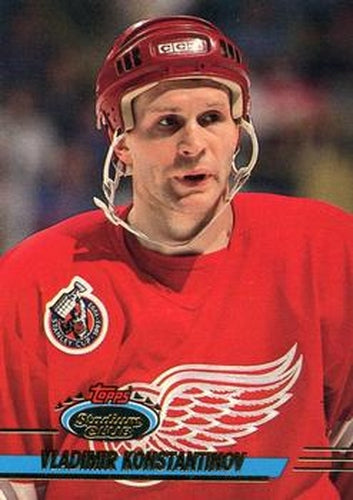 #333 Vladimir Konstantinov - Detroit Red Wings - 1993-94 Stadium Club Hockey