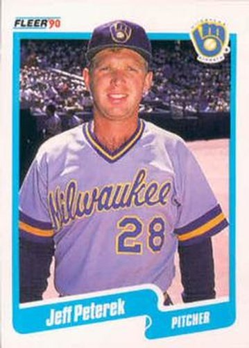 #333 Jeff Peterek - Milwaukee Brewers - 1990 Fleer USA Baseball