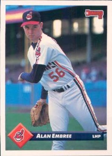 #333 Alan Embree - Cleveland Indians - 1993 Donruss Baseball