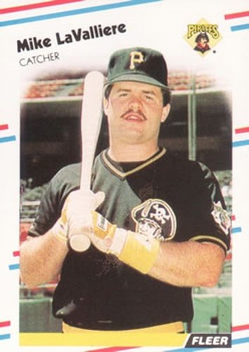 #333 Mike LaValliere - Pittsburgh Pirates - 1988 Fleer Baseball