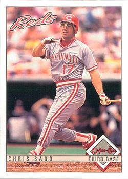 #333 Chris Sabo - Cincinnati Reds - 1993 O-Pee-Chee Baseball