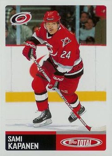 #333 Sami Kapanen - Carolina Hurricanes - 2002-03 Topps Total Hockey