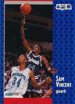 #333 Sam Vincent - Orlando Magic - 1991-92 Fleer Basketball