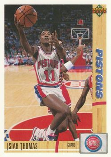 #333 Isiah Thomas - Detroit Pistons - 1991-92 Upper Deck Basketball