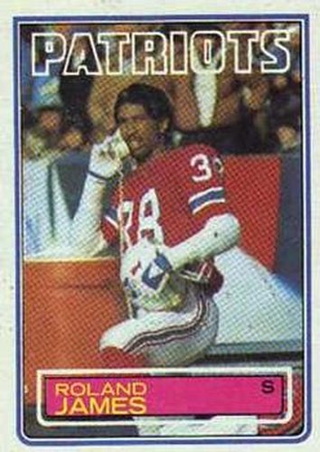 #333 Roland James - New England Patriots - 1983 Topps Football