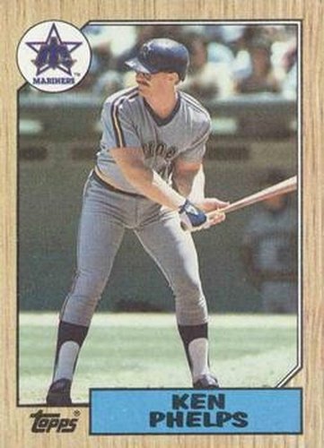 #333 Ken Phelps - Seattle Mariners - 1987 Topps Baseball