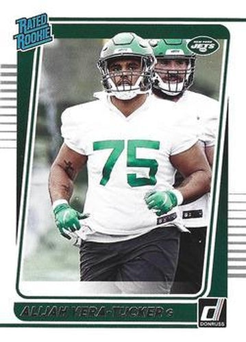 #333 Alijah Vera-Tucker - New York Jets - 2021 Donruss Football