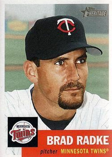 #333 Brad Radke - Minnesota Twins - 2002 Topps Heritage Baseball