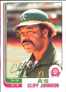 #333 Cliff Johnson - Oakland Athletics - 1982 O-Pee-Chee Baseball