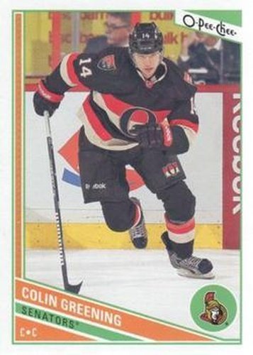 #333 Colin Greening - Ottawa Senators - 2013-14 O-Pee-Chee Hockey
