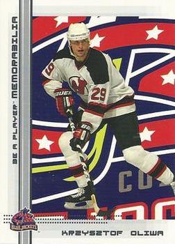 #333 Krzysztof Oliwa - Columbus Blue Jackets - 2000-01 Be a Player Memorabilia Hockey