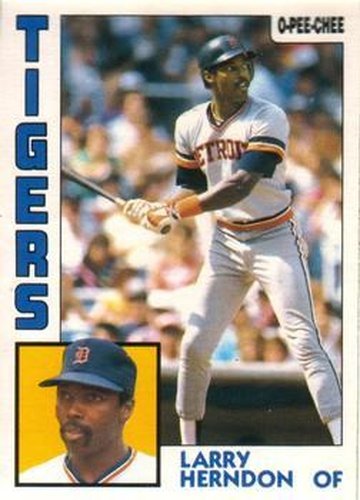 #333 Larry Herndon - Detroit Tigers - 1984 O-Pee-Chee Baseball