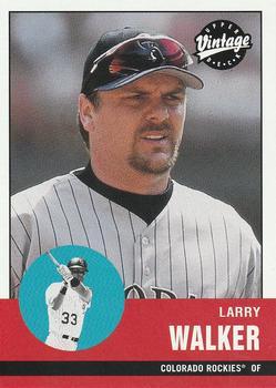 #333 Larry Walker - Colorado Rockies - 2001 Upper Deck Vintage Baseball