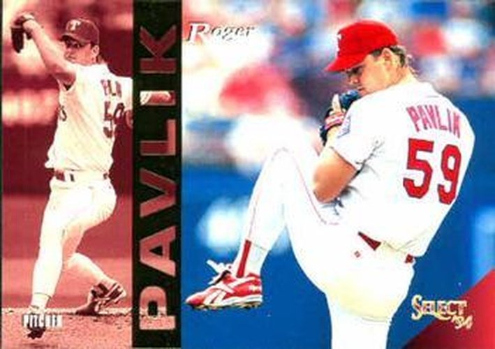 #333 Roger Pavlik - Texas Rangers - 1994 Select Baseball