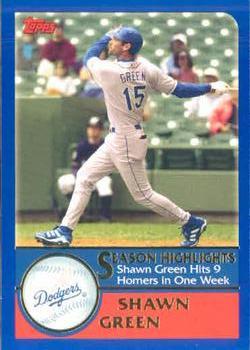 #333 Shawn Green HL - Los Angeles Dodgers - 2003 Topps Baseball