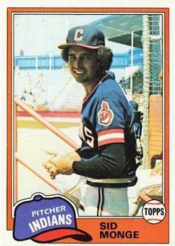#333 Sid Monge - Cleveland Indians - 1981 Topps Baseball