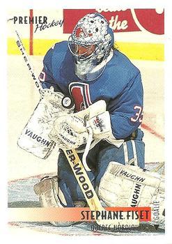 #333 Stephane Fiset - Quebec Nordiques - 1994-95 Topps Premier Hockey