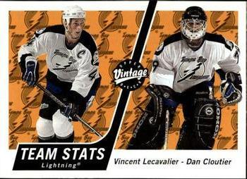 #333 Vincent Lecavalier / Dan Cloutier - Tampa Bay Lightning - 2000-01 Upper Deck Vintage Hockey