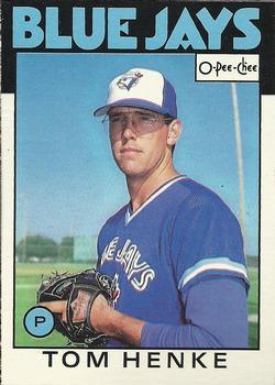 #333 Tom Henke - Toronto Blue Jays - 1986 O-Pee-Chee Baseball