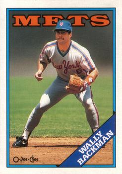 #333 Wally Backman - New York Mets - 1988 O-Pee-Chee Baseball