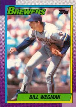 #333 Bill Wegman - Milwaukee Brewers - 1990 Topps Baseball