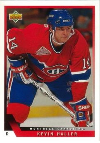 #333 Kevin Haller - Montreal Canadiens - 1993-94 Upper Deck Hockey