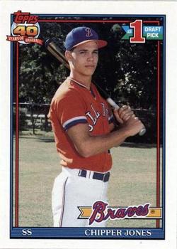#333 Chipper Jones - Atlanta Braves - 1991 O-Pee-Chee Baseball