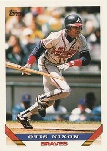 #333 Otis Nixon - Atlanta Braves - 1993 Topps Baseball