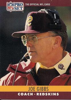 #333 Joe Gibbs - Washington Redskins - 1990 Pro Set Football