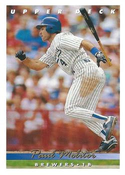 #333 Paul Molitor - Milwaukee Brewers - 1993 Upper Deck Baseball